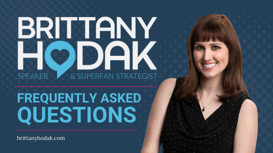 Brittany Hodak Frequently Asked Questions Page Meta Card