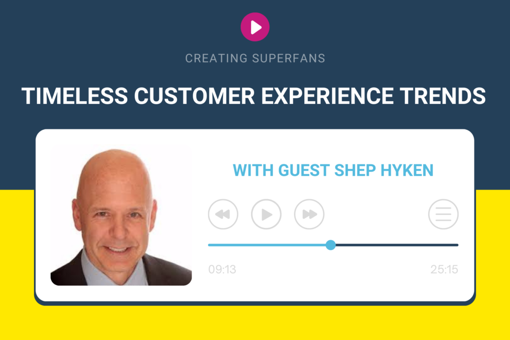 Featured Image for Creating Superfans Podcast_Shep Hyken