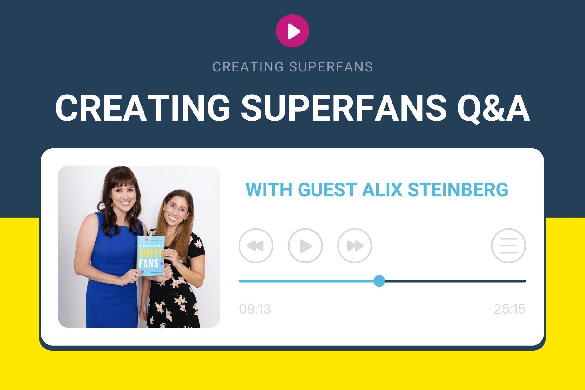 Featured Image for Creating Superfans Podcast with Alix Steinberg