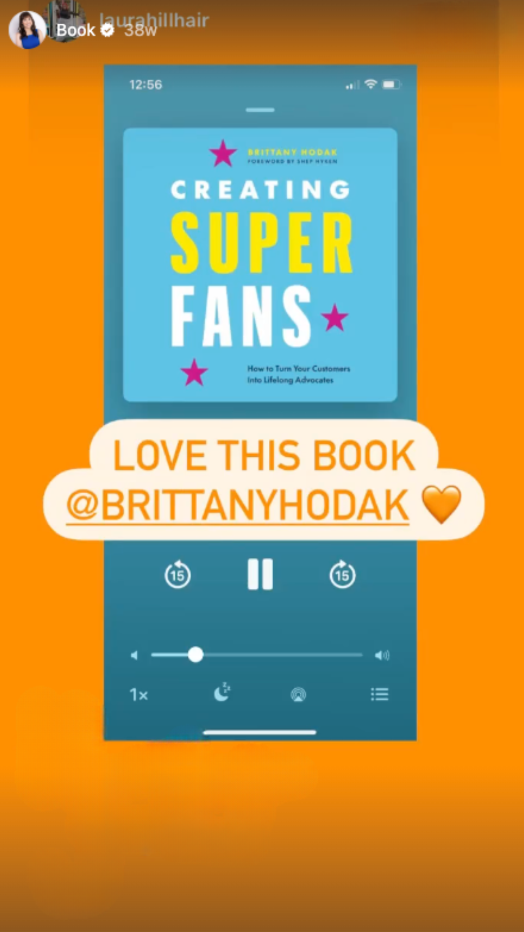 Brittany Hodak's Creating Superfans Audiobook Screenshot