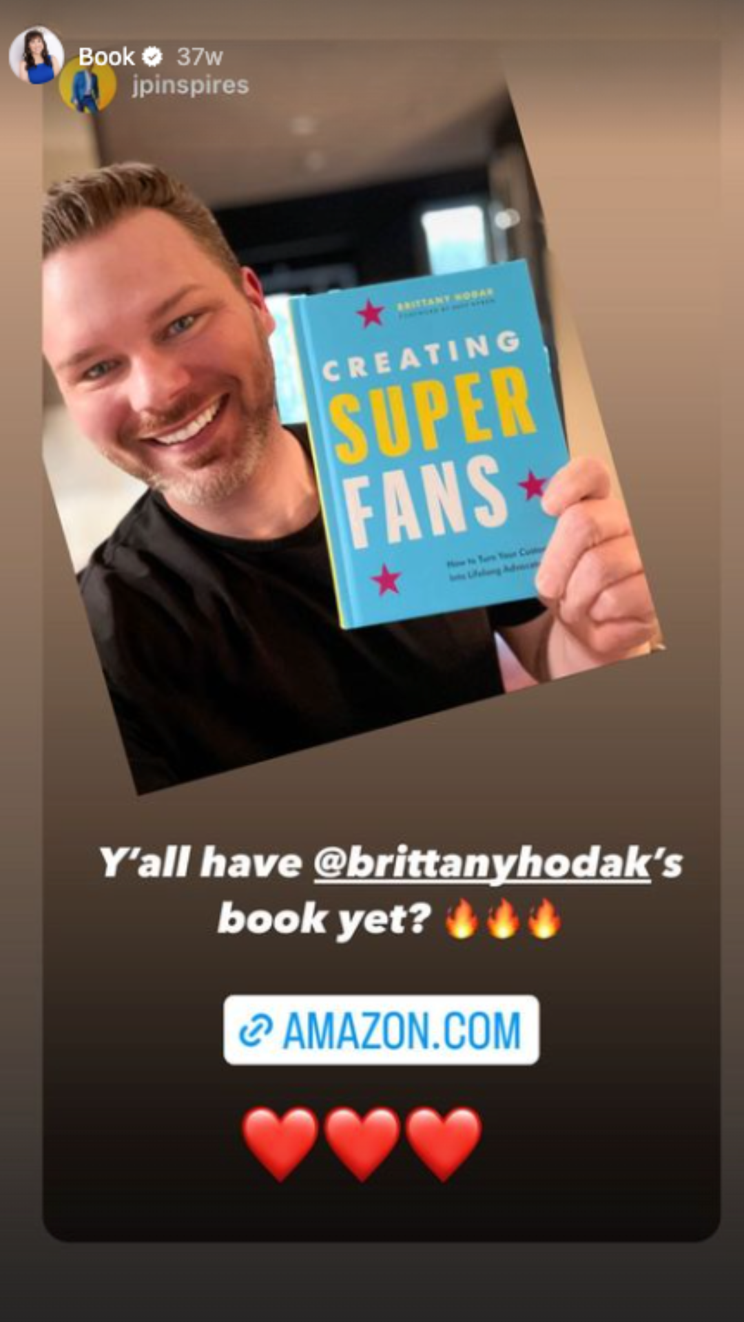 Brittany Hodak fan asking if people have read her book yet