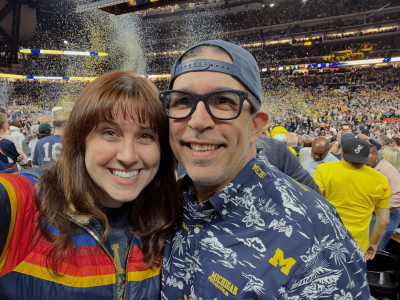 Brittany Hodak at the University of Michigan NCAA Men's Basketball Championship - The details that make all the difference