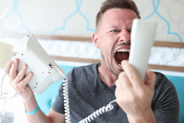 Angry customer complaining to brand - service recovery paradox and how it can boost loyalty